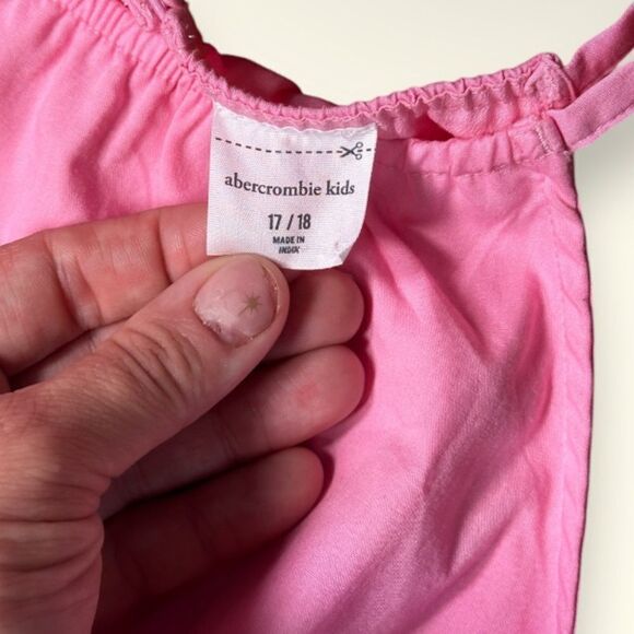 Abercrombie Kids Maxi Dress Pink Sz 17/18 - Picture 6 of 9